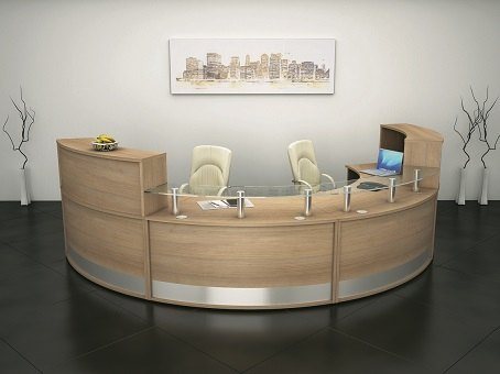 Custom Curved Reception Unit