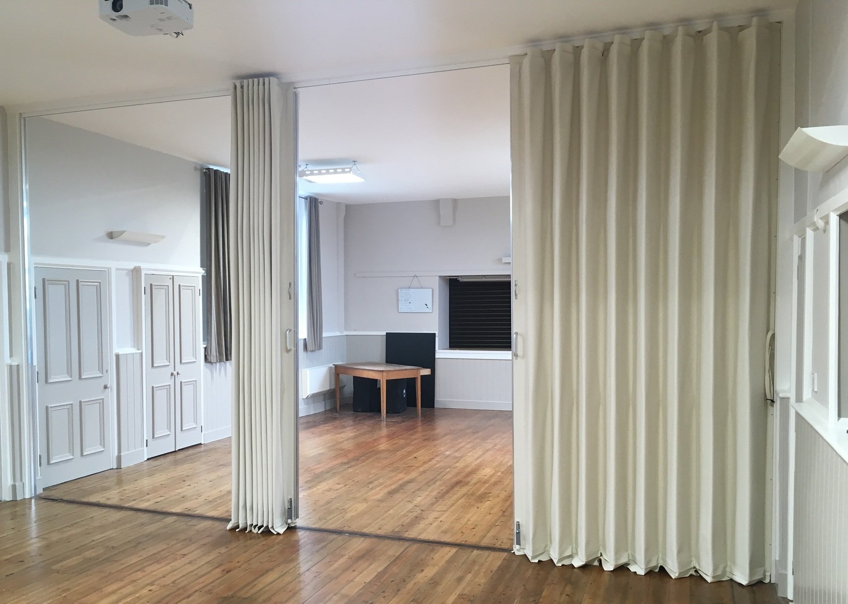 Concertina Screen at Northumberland Village Hall