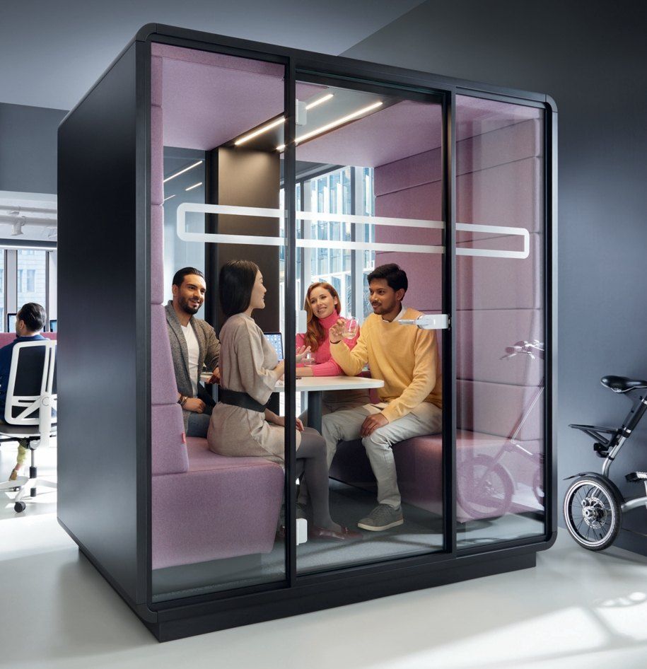 Example Multi Person Zoom Rooms Pods with Glazed Door