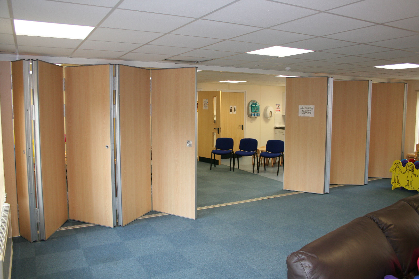 Concertina Screen at Northumberland Village Hall